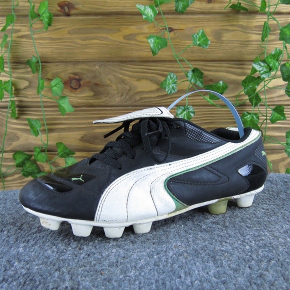 PUMA Sneaker V3.08 I‎ FG Boys Y 6 Medium Athletic Black Synthetic Lace Up - Picture 1 of 6